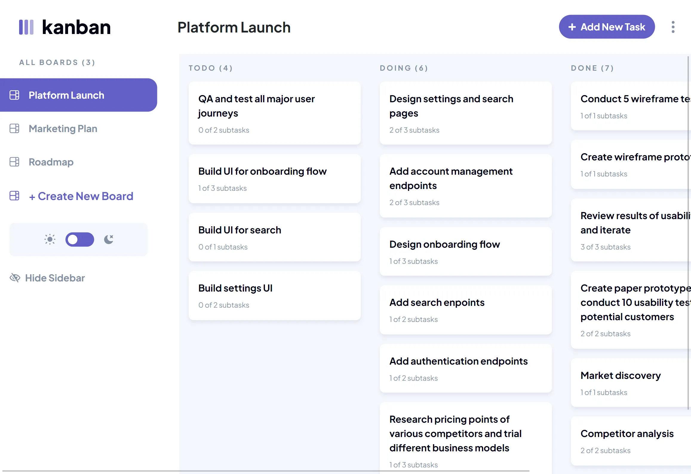 Kanban Task Management Project